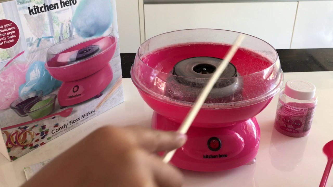 Wij testen de Kitchen Hero suikerspin machine 🍭 - WIJ TESTEN SPEELGOED