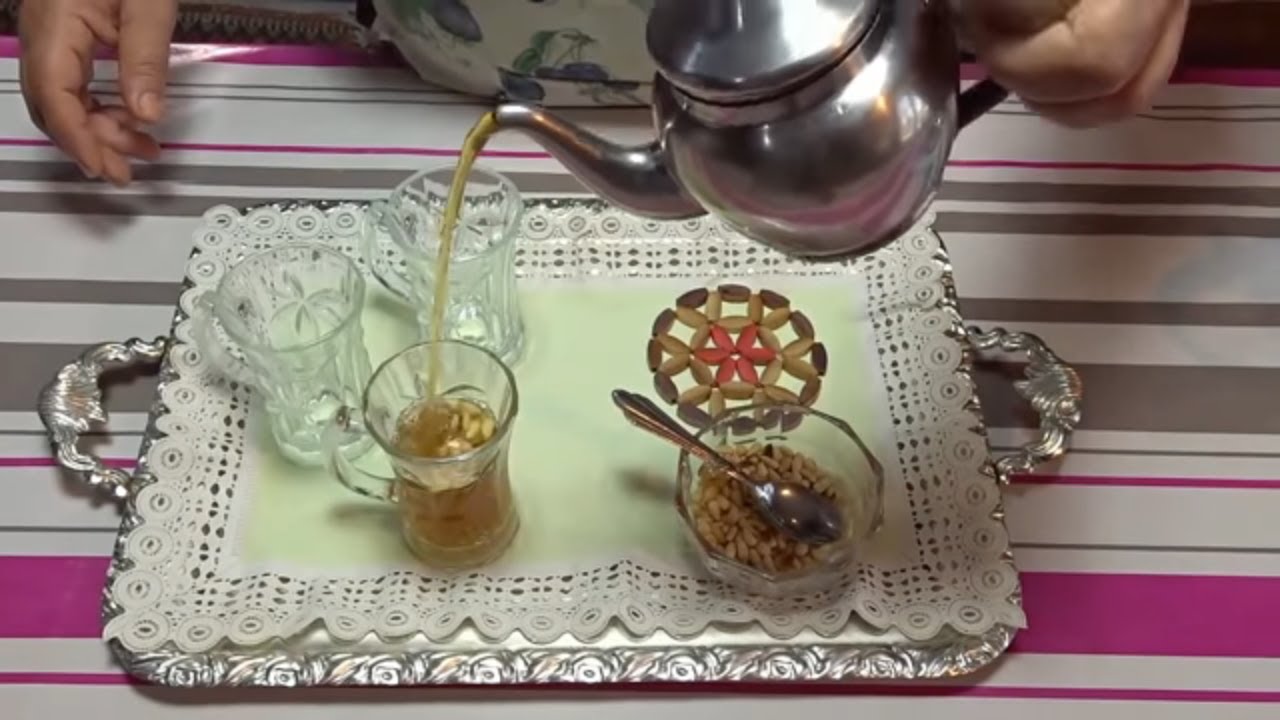 شاي اخضر بالنعناع صحى وبطريقة سهلة جدا جدا - @Cuisinetunisiennezakia