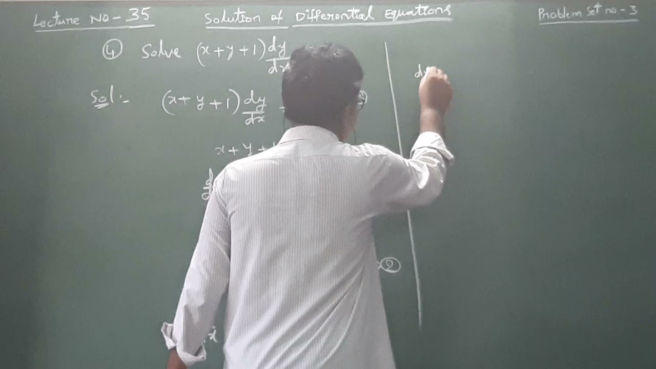 Solve the following D.E : (x+y+1)dy/dx =1