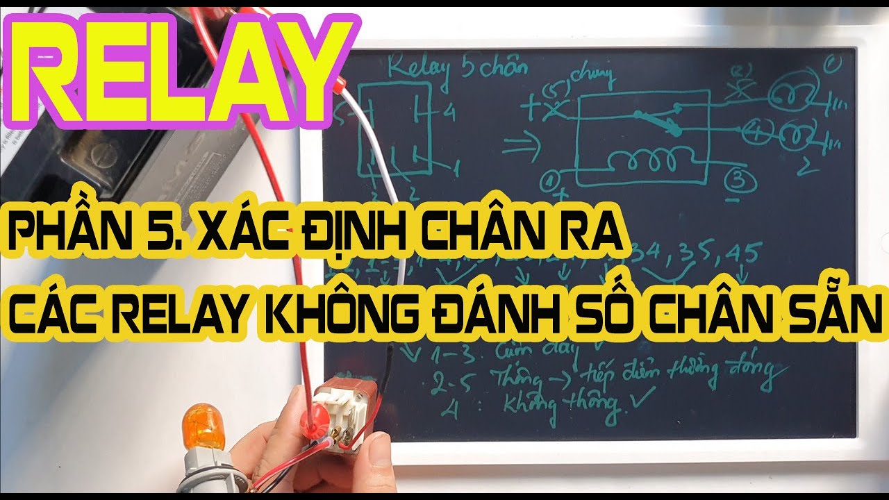 XÁC ĐỊNH CHÂN RELAY 4 CHÂN, 5 CHÂN BẰNG NHIỀU CÁCH || SERIES: ĐIỆN Ô TÔ CƠ BẢN