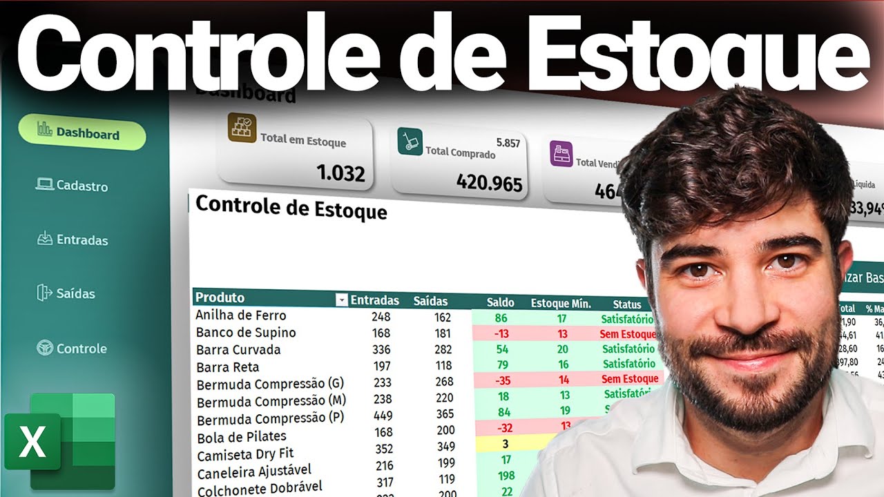 Planilha INSANA de Controle de Estoque no Excel