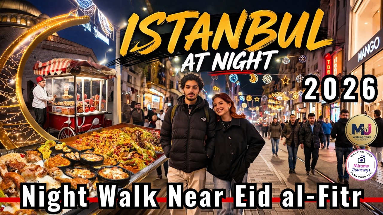 Istanbul Walking Tour 4K | İstiklal Street Night Walk Turkey Walking Tour 2026 Real Istanbul Life