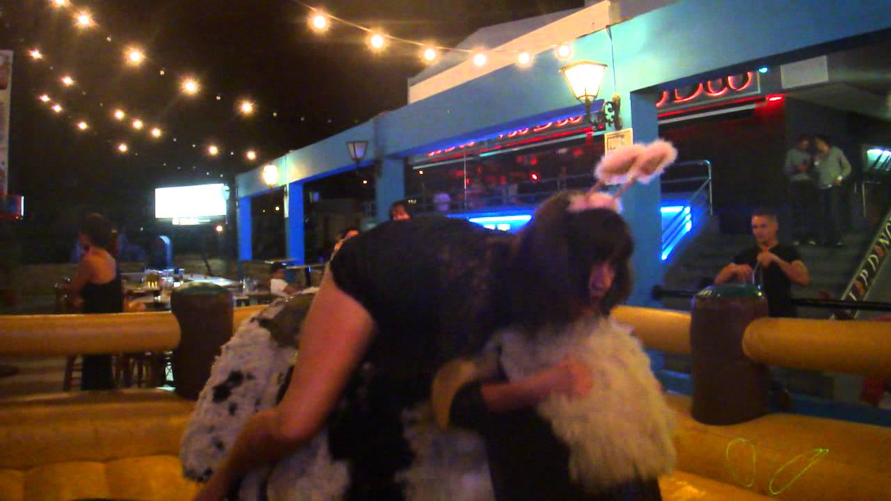 woman on bull.MP4