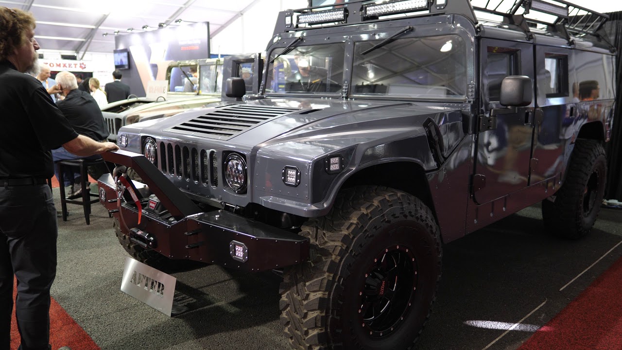Surplus Military Humvee to H1 Hummer Conversion at SEMA Car Show