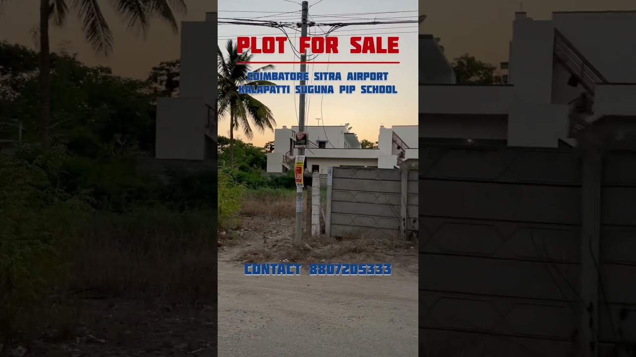 7cent east facing Residential ￼plot for sale / Coimbatore Sitra kalapatti Nehru Nagar #plot #house