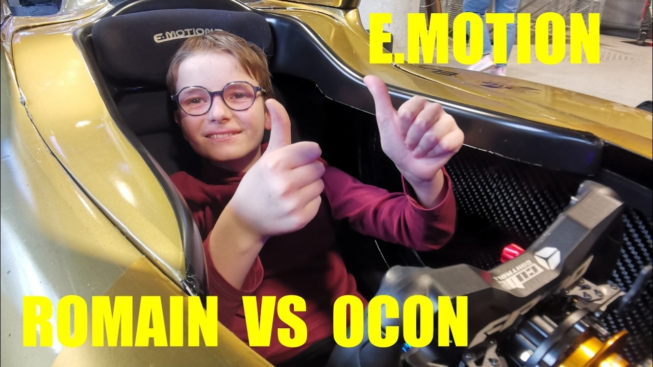 J'AFFRONTE ESTEBAN OCON AU SIM RACING E.MOTION - GP EXPLORER - A FOND !!!  A FOND !!!  A FOND !!!