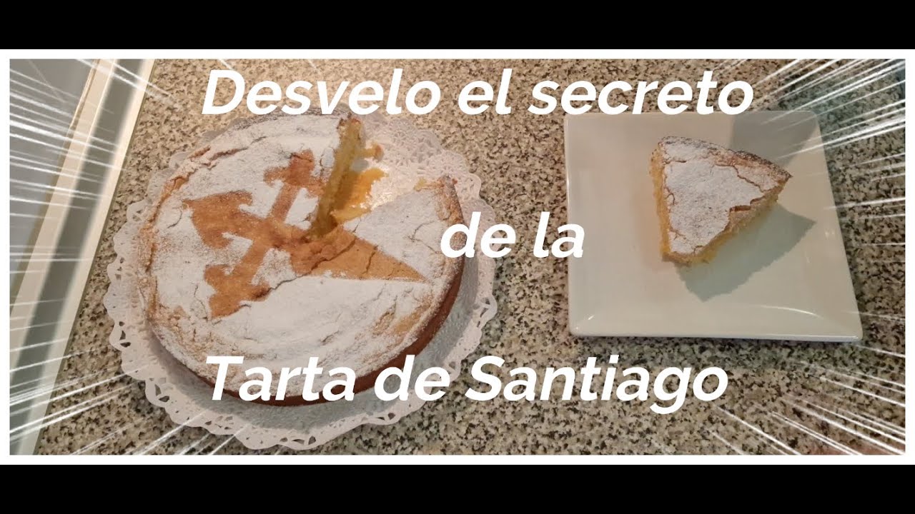 Desvelo el secreto de la tarta de Santiago, Historia, origen y receta original, fácil y 😋 Buenísima