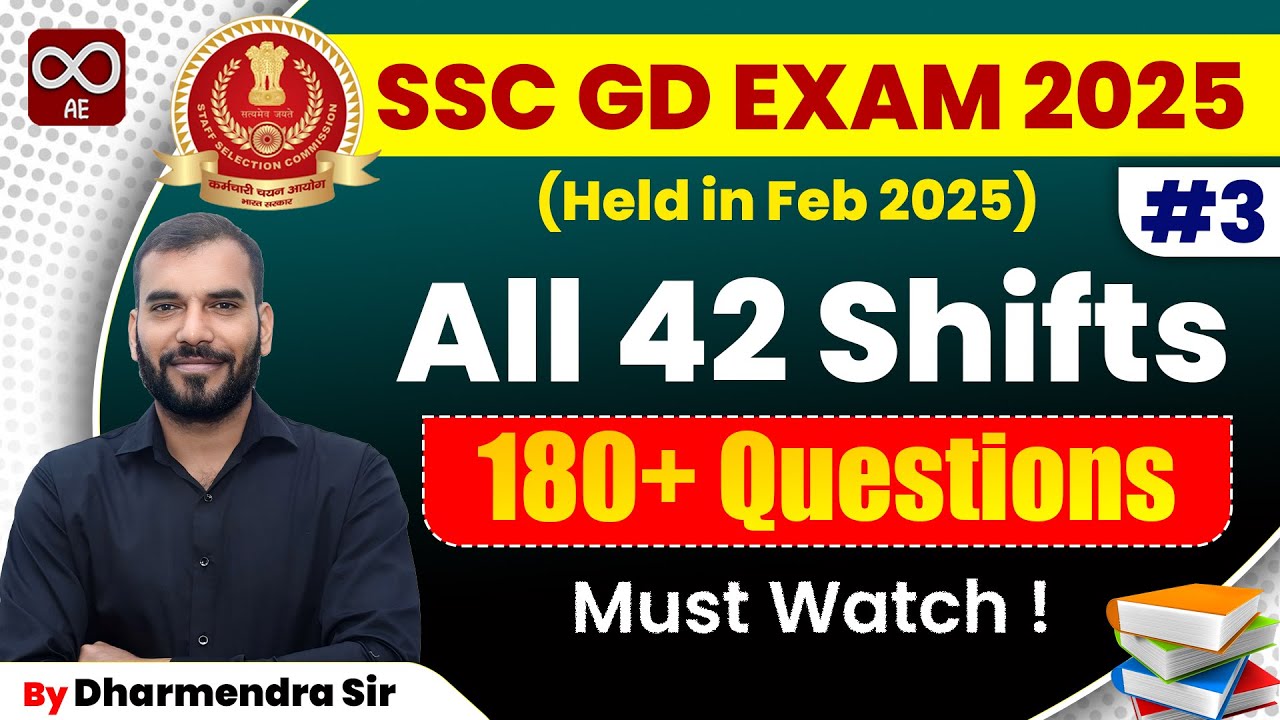 SSC GD Exam 2025 Maths PYQ Solution | 42 Shifts Analysis | Top 180+ PYQ Solution | SSC GD 2025 Maths