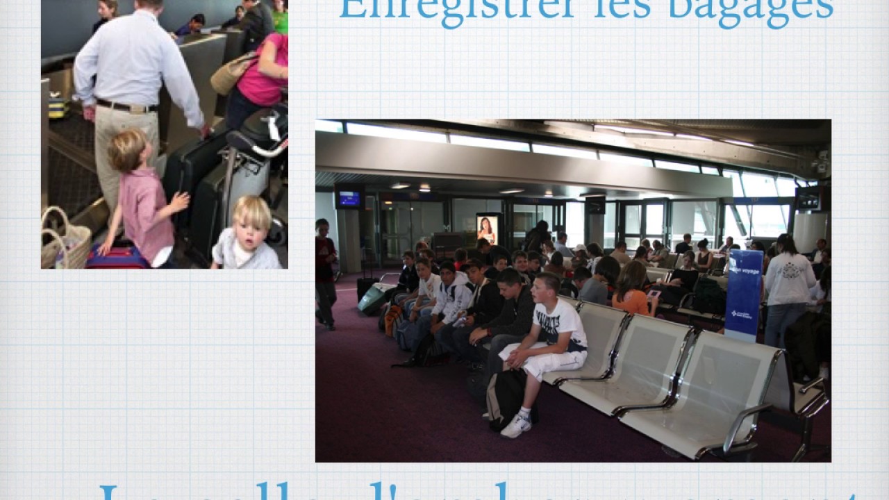 Le vocabulaire de l'aéroport