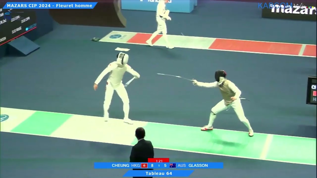 Paris World Cup 2024 SMF - L64 - Cheung Ka Long HKG v Joseph Glasson AUS