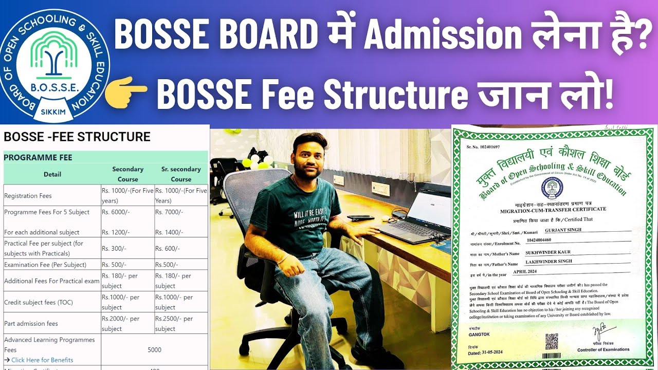 BOSSE Board | 10th / 12th Direct Admission Full Process | Fees, & Eligibility Tutorial #bosseboard