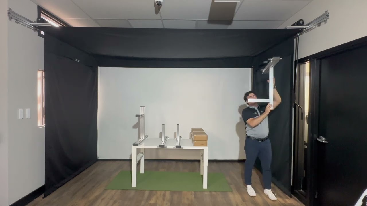 Room/Garage Bracket Configuration Walkthrough for Vanish Series® SportScreen Golf Studio