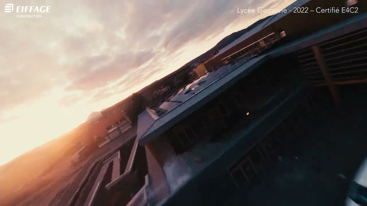Le Lycée Gergovie de Clermont-Ferrand, un bâtiment construit en matériaux biosourcés