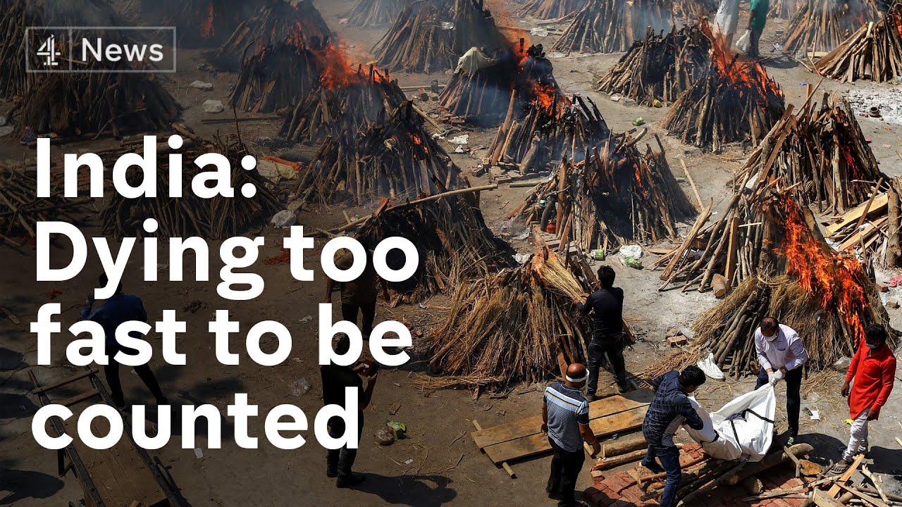 India: Dying too fast to be counted - Covid funeral pyres burn day and night
