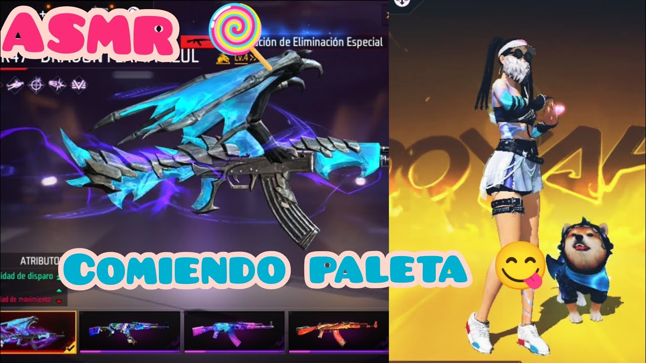 ASMR 🍭 - TE MUESTRO TODO LO QUE TIENE MI CUENTA DE FREE FIRE ❤️ #asmrgaming #asmr #freefire