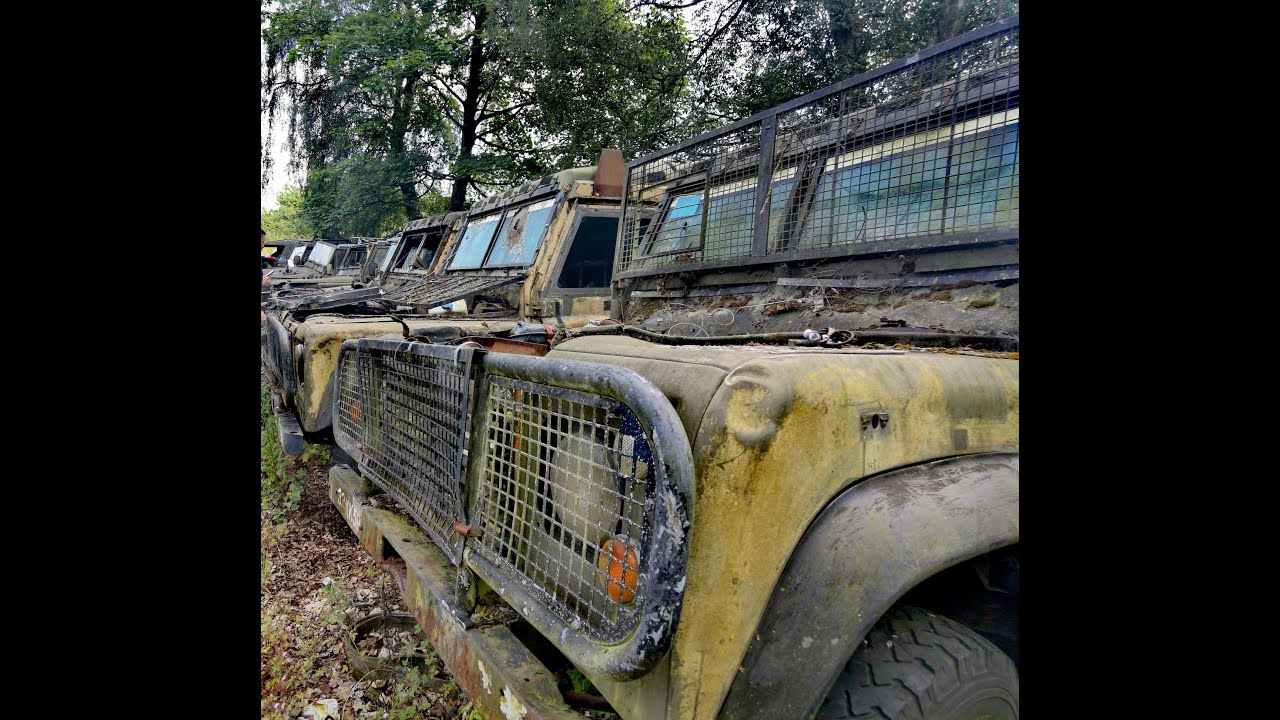 ABANDONED ~ Army Landrover Defenders