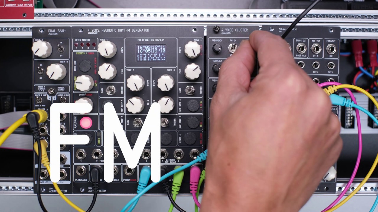 Introducing ADDAC105 4 Voice Cluster - Sound examples
