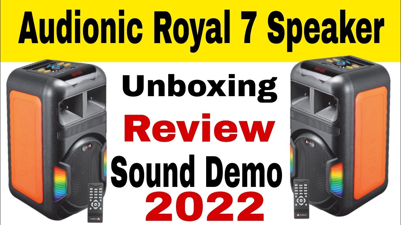 Audionic Royal 7 || Portable Speaker || Unboxing Review (@redonwebtv7300 )
