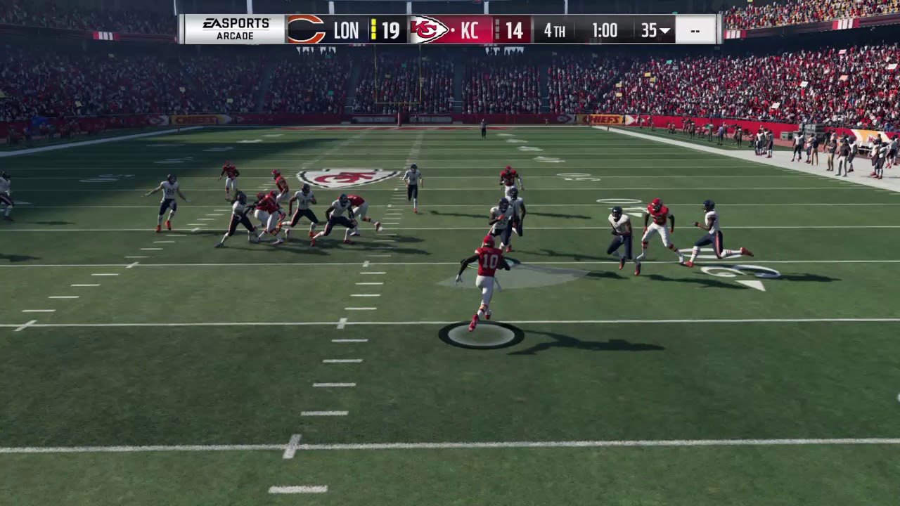Madden NFL 18 hit stick fumble TD