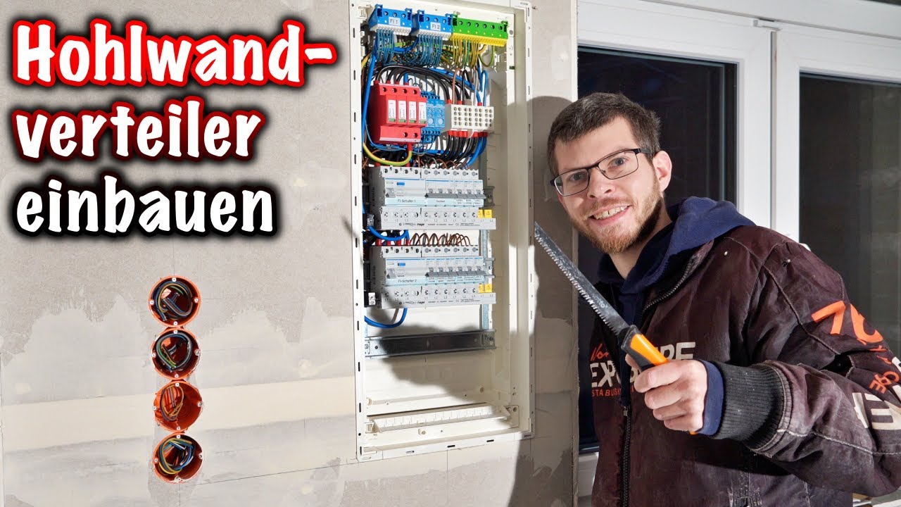 Hohlwandverteiler einbauen und verdrahten! ElektroM