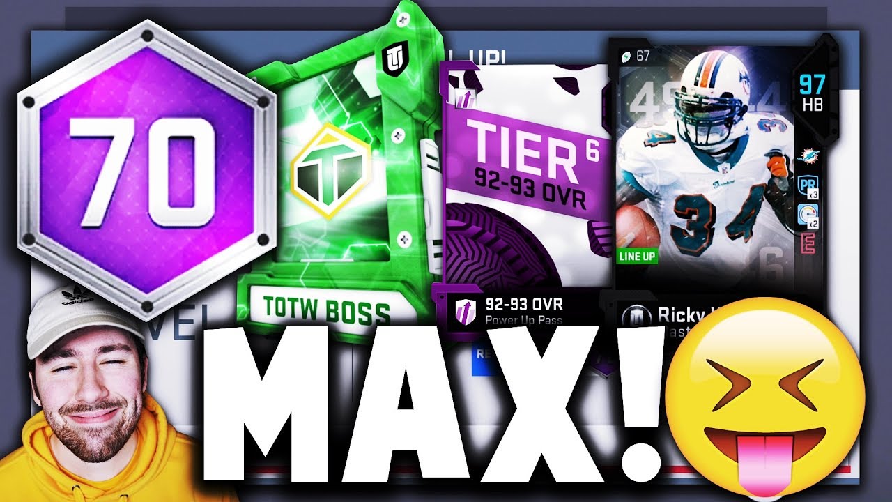 MAX MUT LEVEL 70 REWARDS! LEVELS 61-70 FULL REWARDS! Madden 19 Pack Opening