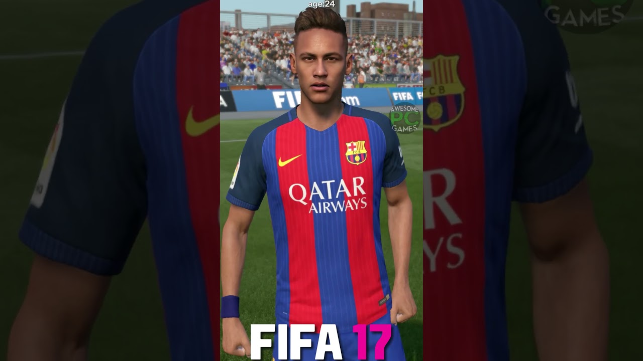 Neymar Jr FIFA evolution (12-24) #shorts #eafc24 #fc24 #fifa #neymar #psg #barcelona #alhilal