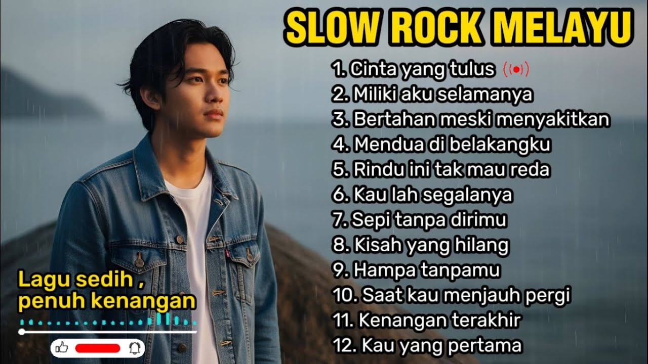 SLOW ROCK MELAYU PALING MENYAYAT HATI 😭| Teman saat santai, kerja dan perjalanan 🎶| Cinta yang tulus