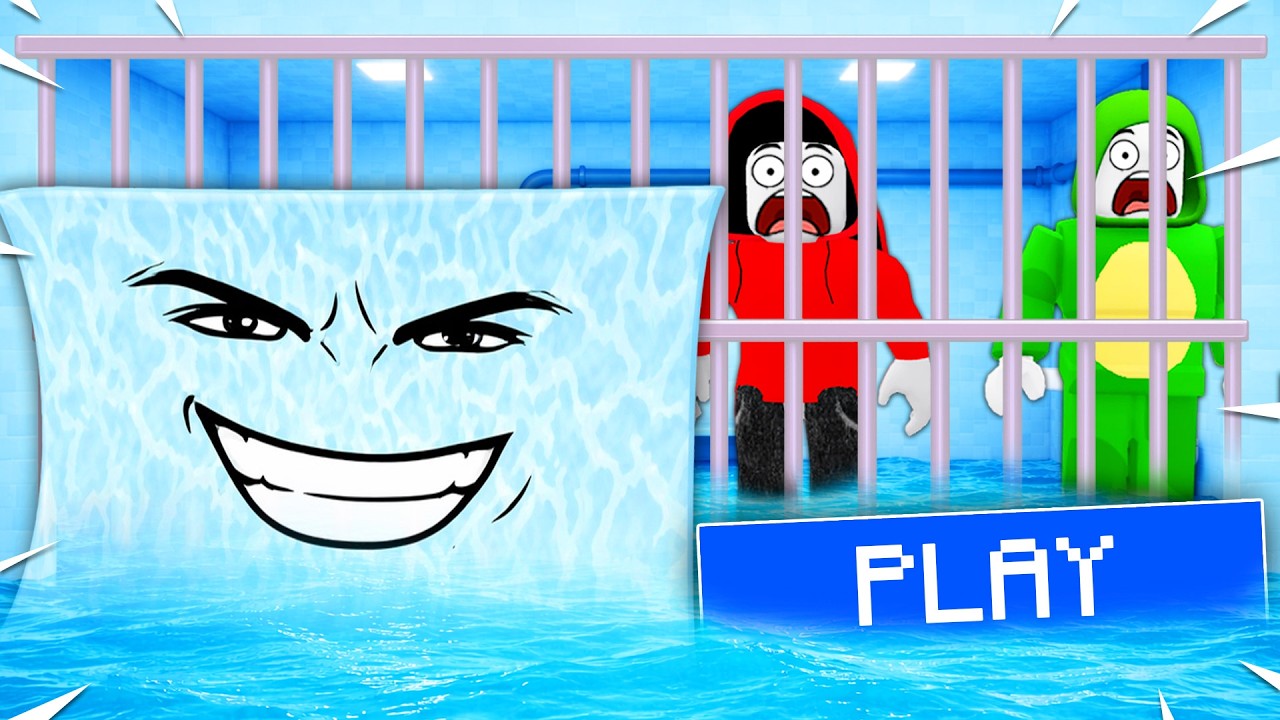 MIKEY AND JJ ESCAPE FROM TSUNAMI PRISON IN ROBLOX