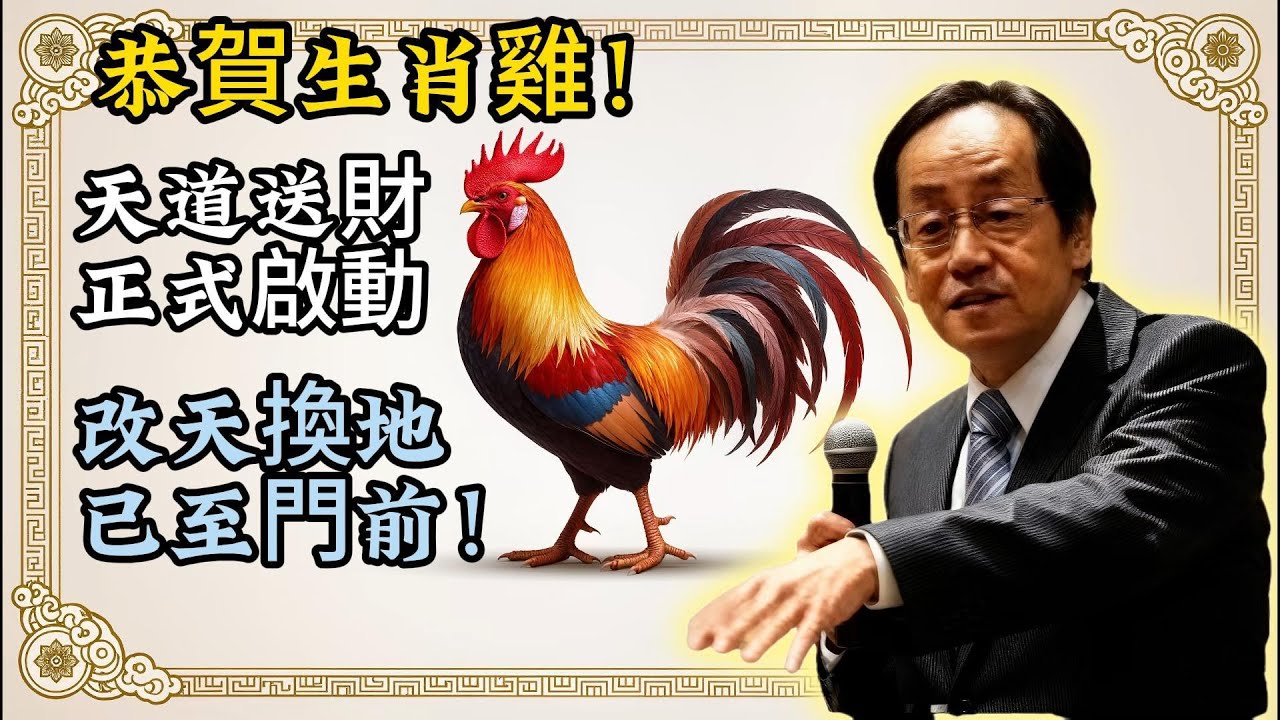 倪海厦：恭賀生肖雞！天降改天換地大喜訊，不收這筆錢惹天氣，不點開後悔一整年！#財運#貴#晚年運勢