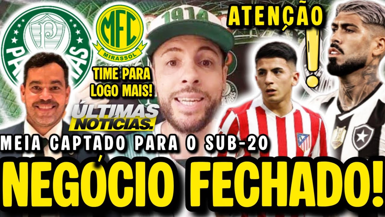 NEGÓCIO FECHADO NO PALMEIRAS! NOVO MEIA CAPTADO! ATUALIZAÇÃO DE ALMADA E BARBOZA! ESCALAÇÃO HOJE; E+