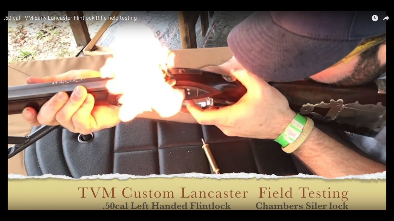 Полевые испытания TVM Early Lancaster Lefty Flintlock в калибре .50