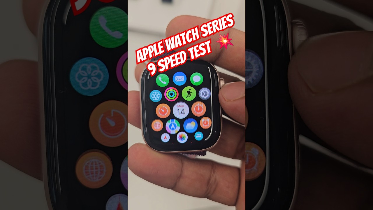Apple Watch Series 9 speed test  💥 #shorts #gaddafivlogs #applewatch #applewatchseries9
