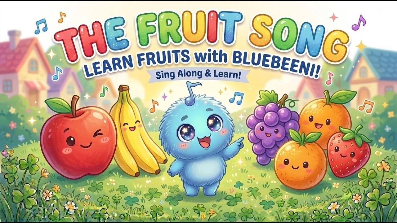 The fruit song - The Bluebeenies  kids song