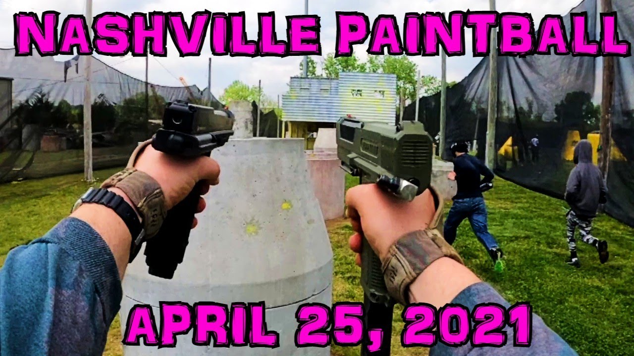 Dual-Wielding Paintball Pistols (badly) - Nashville Paintball - April 25, 2021