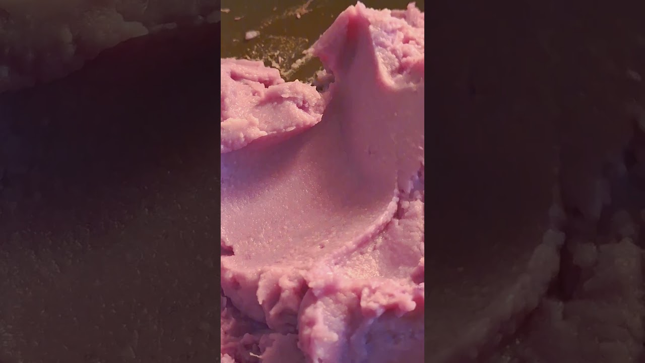 Mashed purple yam