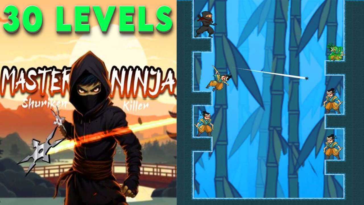 Master Ninja - Shuriken Killer | First 30 Levels Gameplay Switch 4K