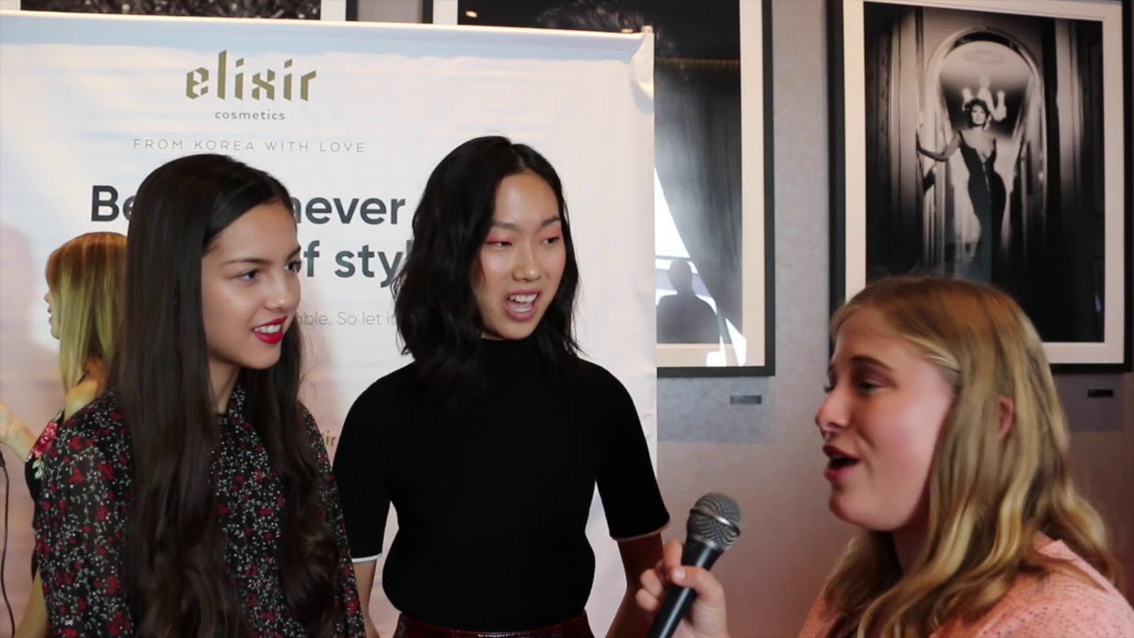 Bizaardvark's Olivia Rodrigo and Madison Hu Interview at Celebrity Connected AMA Gifting Suite