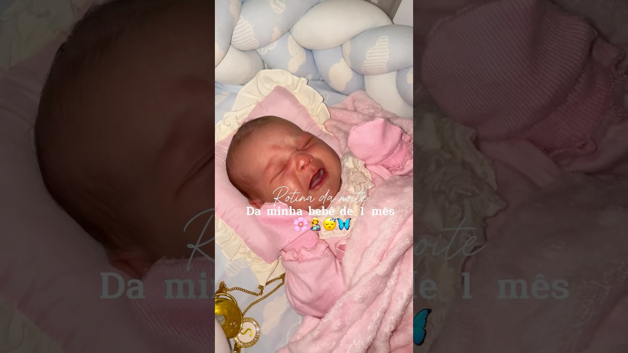 Rotina da noite da minha beb&ecirc; de 1 m&ecirc;s #rotinadanoite #rotina #maternidadereal