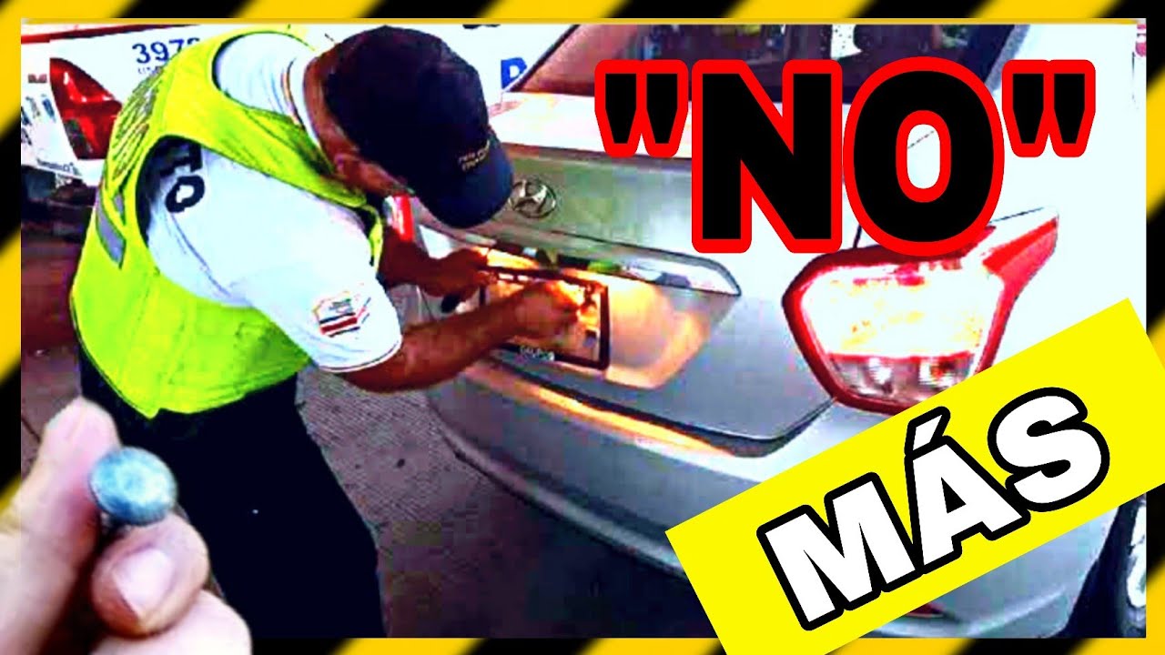 TRUCO ✅ para que NO te QUITEN 🚫 las PLACAS de tu CARRO 🚔
