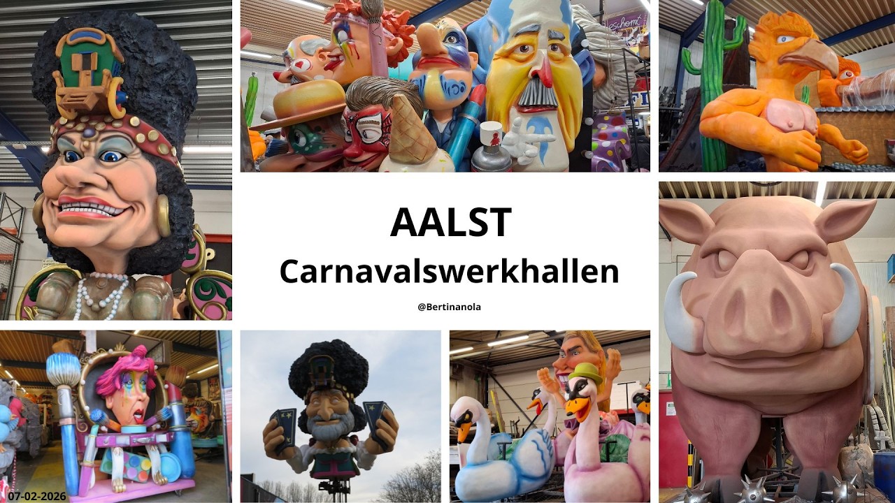 Bezoek aan de Carnavalswerkhallen van Aalst