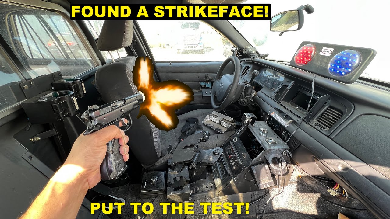 I Bought an Old Police Car! Found a 9MM Resistant STRIKEFACE!