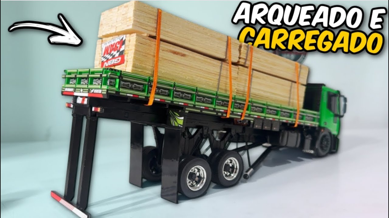 CARREGUEI COM TÁBUAS O MINI IVECO TECTOR ARQUEADO