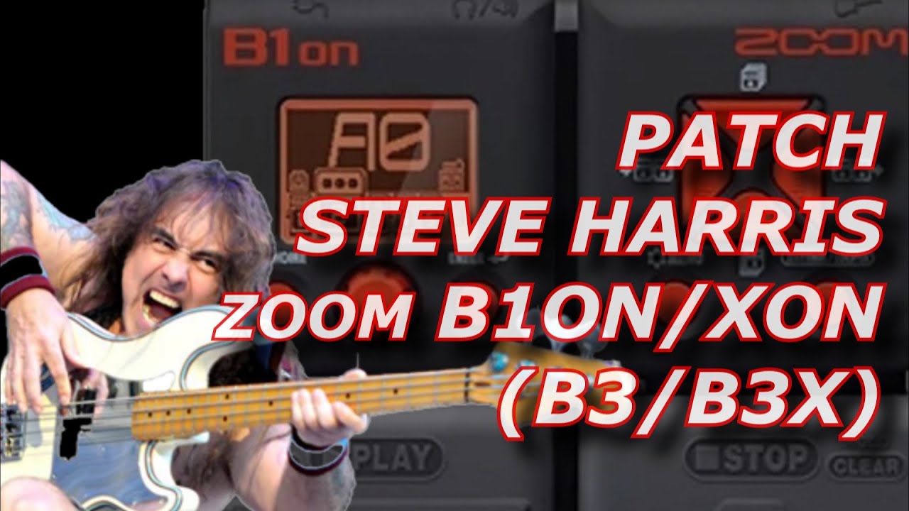 Patch baixo Steve Harris Zoom B1on B1Xon G3 G3X