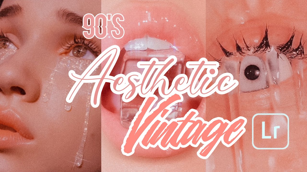How To Edit 90's Aesthetic Vintage | How to add sparkle effects on photo | Free lightroom Presets