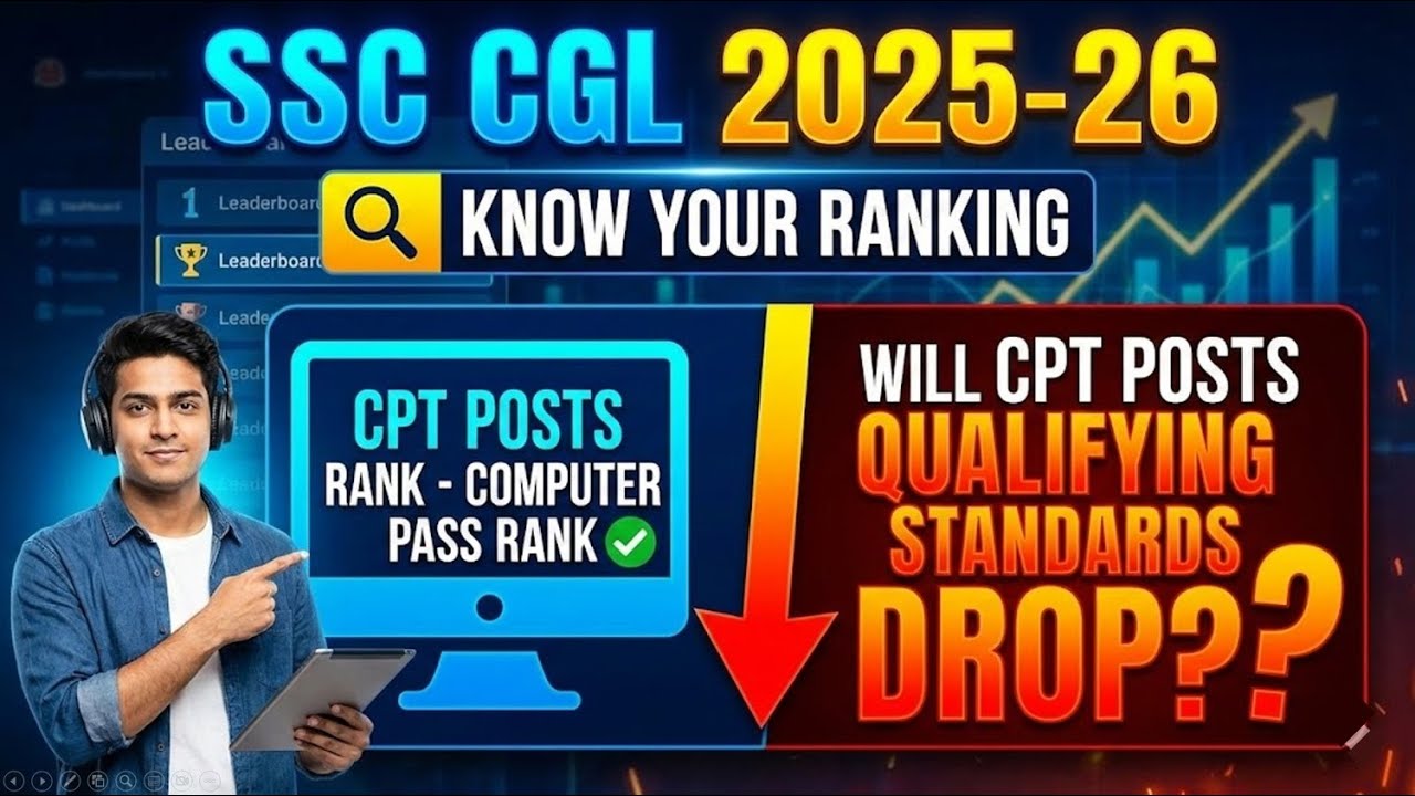 SSC CGL 2025 Know your Ranking - CPT Posts Ranking - Computer Pass