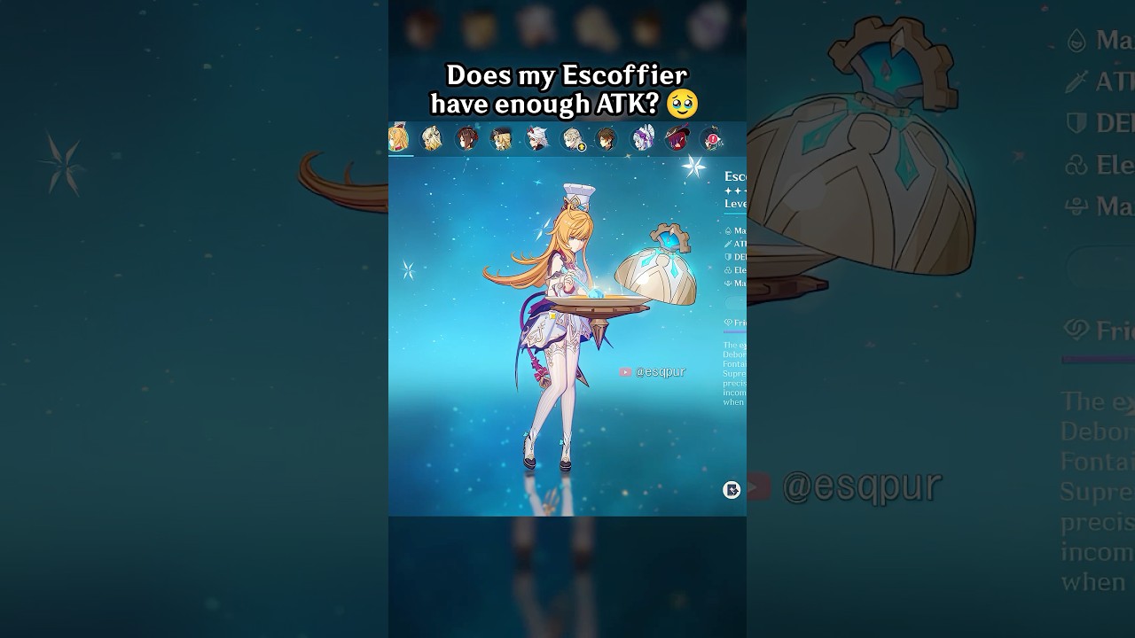 Does My Escoffier Have Enough Atk? 🥹