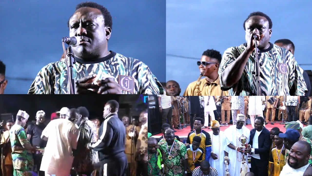 Watch As Saheed Osupa Sings Old School at Gbogunleri Isale Oja Community Day Season 2