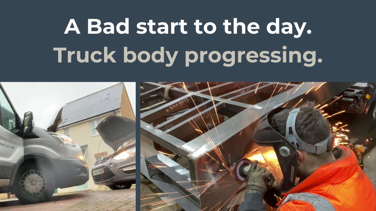 A bad start to the day - Ford Transit problems - van storage problems - truck body build progression