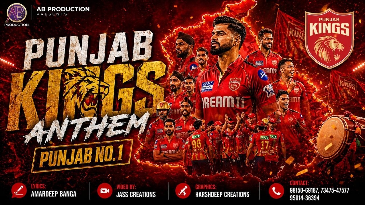 LATEST PUNJAB KINGS ANTHEM 🏏🔥 | IPL OFFICIAL SONG | PUNJAB NO.1 💯 | AB PRODUCTION PRESENTS