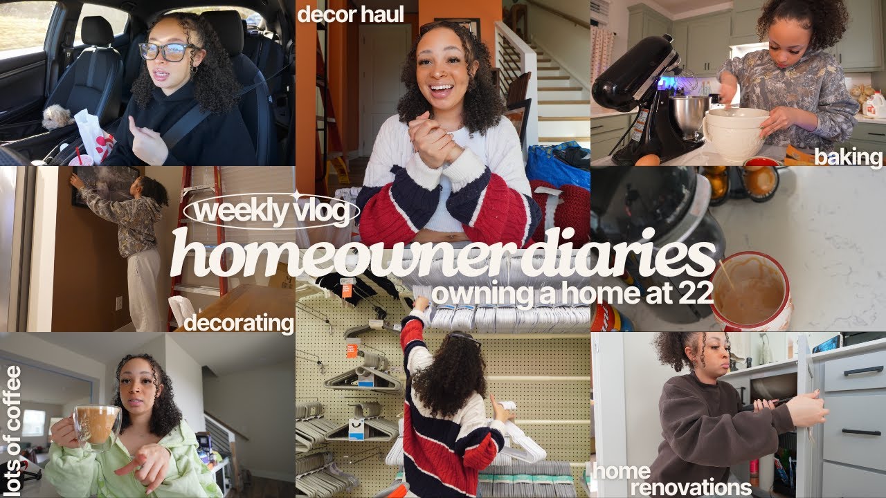 weekly vlog: a week in my life being a HOMEOWNER at 22 | renovating, decorating, organizing + more